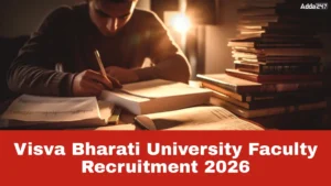 Visva Bharati University Faculty Recruitment 2026, Apply Online, Salary