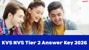 KVS NVS Tier 2 Answer Key 2026, Steps to Download PDF