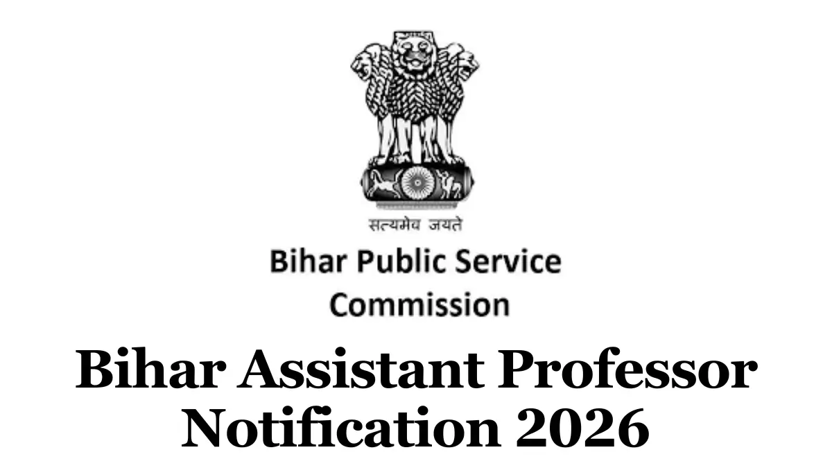 Bihar Assistant Professor Notification 2026