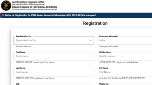 ICHR JRF Recruitment 2026