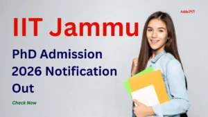 IIT Jammu PhD Admission 2026