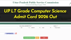 UP LT Grade Computer Science Admit Card 2026 Out