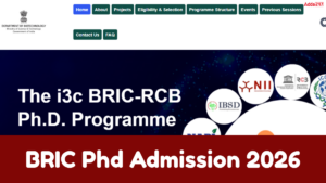 BRIC Phd Admission 2026, Apply Link, Eligibility Criteria