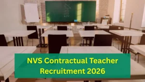 NVS Contractual Teacher Recruitment 2026