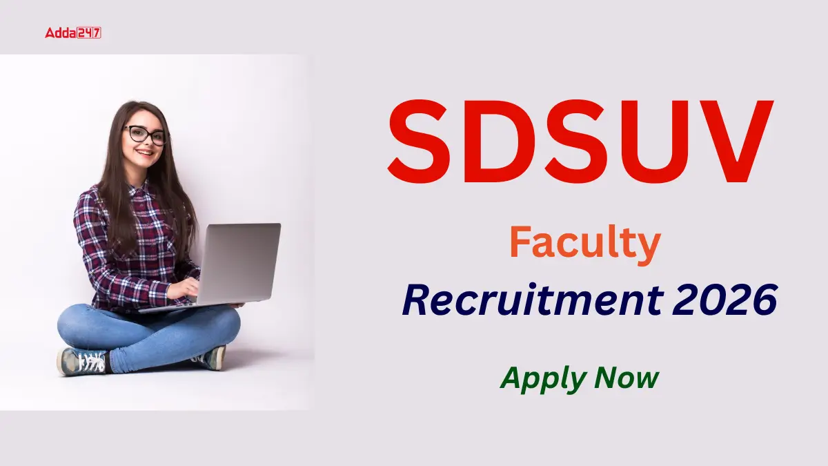 SDSUV Faculty Recruitment 2026