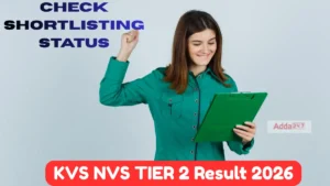 KVS NVS Tier 2 Result 2026 Check Shortlisting Status