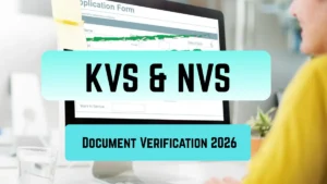 KVS NVS Document Verification 2026