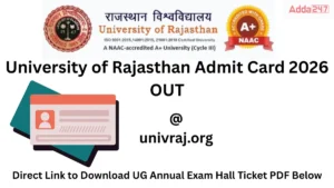 Uniraj Admit Card