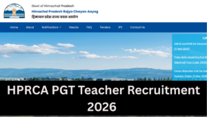 HPRCA PGT Teacher Recruitment 2026 Notification Out for 2092 Posts, Check Eligibility Here