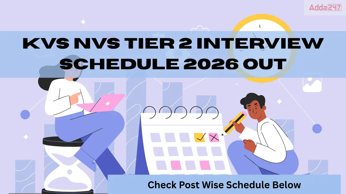 KVS NVS Tier 2 Interview Schedule 2026 Out, Check Post Wise
