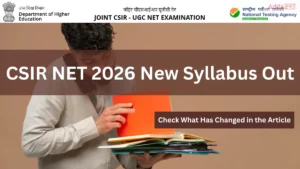 CSIR NET 2026 new syllabus