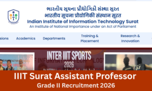 IIIT Surat Assistant Professor Recruitment 2026, Apply Online