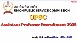 UPSC Assistant Professor Recruitment 2026 (1)