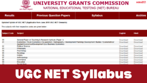 UGC NET Syllabus 2026, Download Latest Paper 1 & 2 PDF