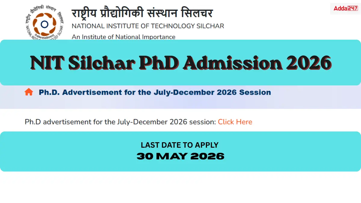 NIT Silchar PhD Admission