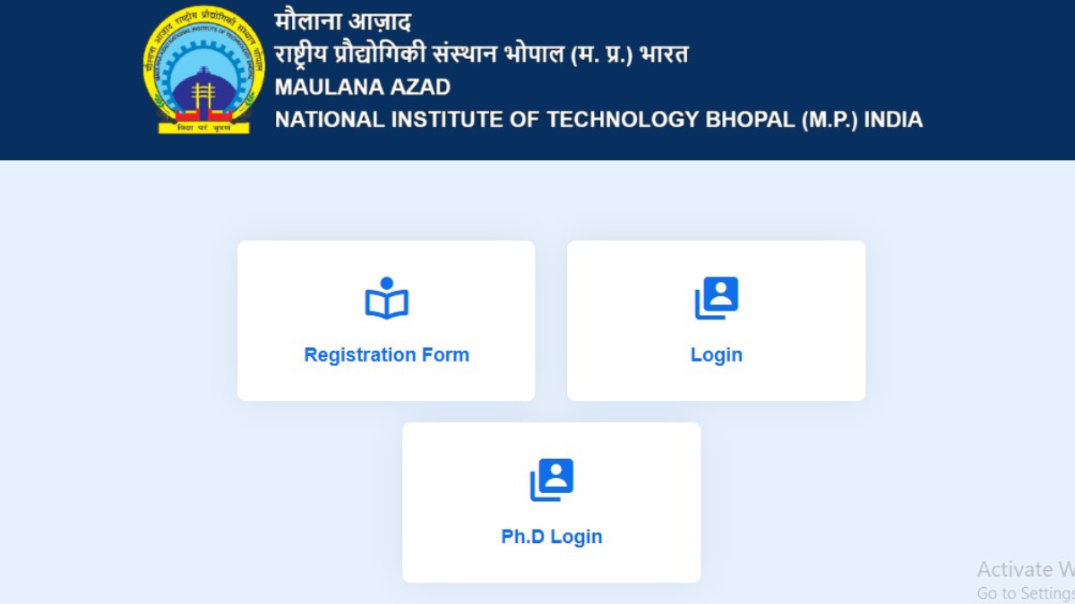 MANIT Bhopal PhD Admission 2026