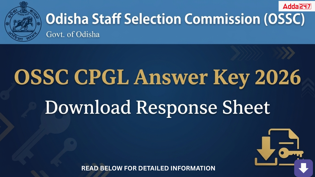 OSSC CPGL Answer Key 2026, Download Response Sheet