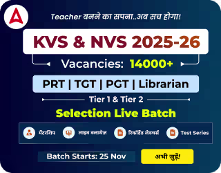 KVS NVS Selection Live Batch