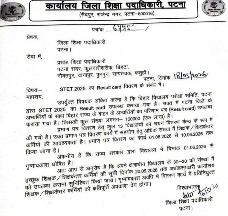 Bihar BSEB STET Certificate 2026 Out, Check Details Here_2.1