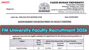 FM University Faculty Recruitment 2026 – Apply Online for 53 Posts