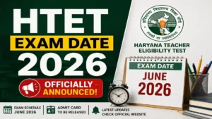 HTET Exam Date 2026