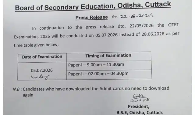 OTET Admit Card 2026 Out @bseodisha.ac.in, Download PDF Now_2.1