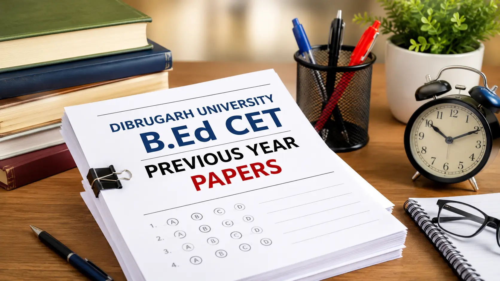 Dibrugarh University B.Ed CET Previous Year Papers