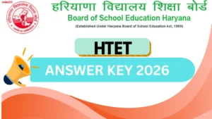 HTET Answer Key 2026, Download Level 1, 2 and 3 PDF