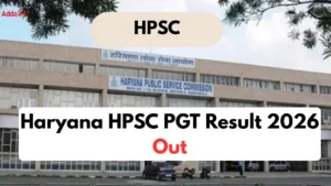 Haryana HPSC PGT Result 2026 Out, Download Merit List PDF