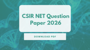 CSIR NET Question Paper 2026, Download PDF Here