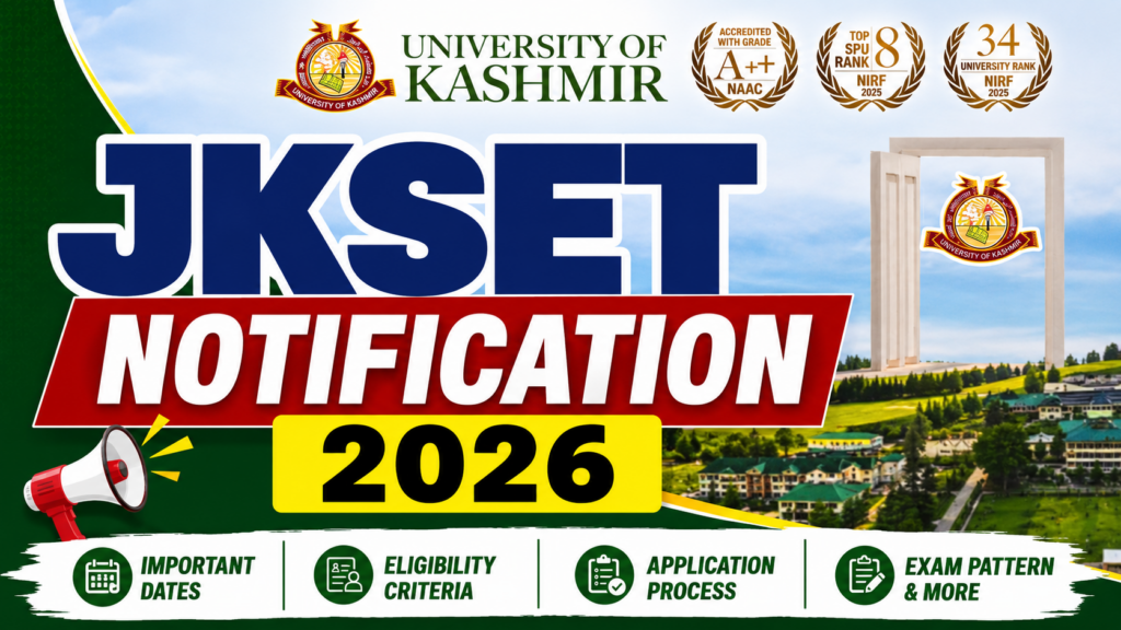 JKSET Notification 2026 Out, Check Exam Date, Eligibility Apply Online Link_1.1