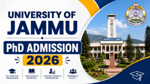 University of Jammu PHD Admission 2026, Apply Link, Exam Date