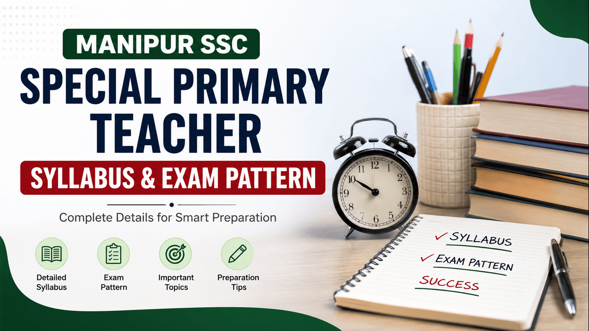 Manipur SSC Special Primary Teacher Syllabus