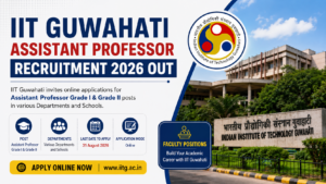 IIT Guwahati Assistant Professor Recruitment 2026 Out, Check Eligibility & Apply Online