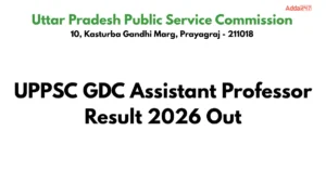UPPSC GDC Assistant Professor Result 2026 Out, Download PDF