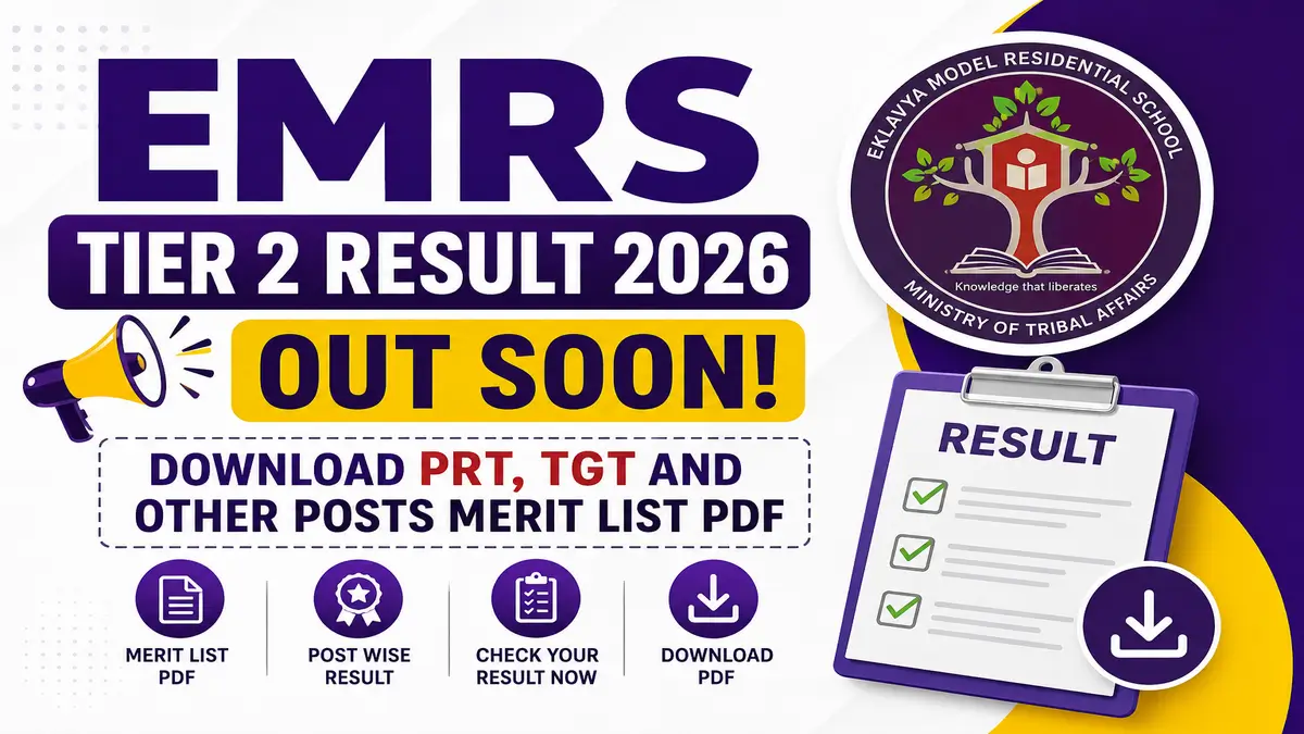 EMRS Tier 2 Result 2026 Out