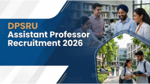 DPSRU Assistant professor Recruitment 2026