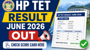 HP TET Result 2026 Out (June), Download Merit List PDF
