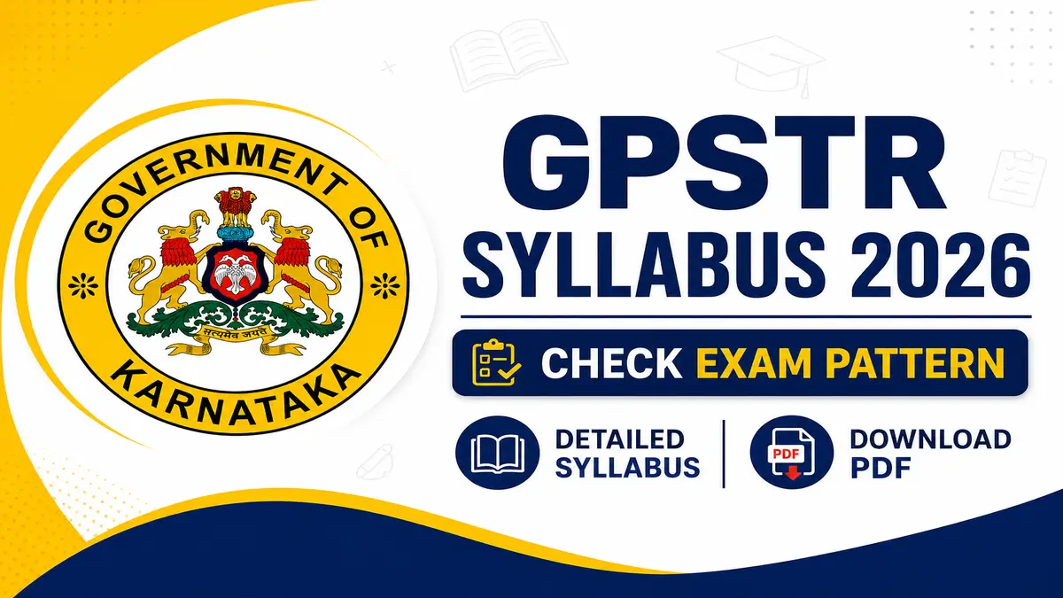 GPSTR Syllabus 2026