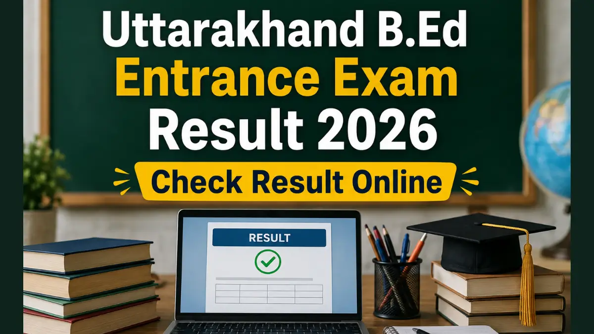 Uttarakhand B.Ed Entrance Exam Result 2026, Check Result Online