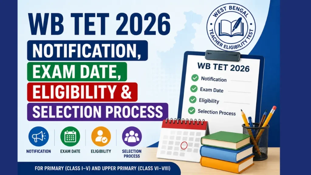 WB TET 2026: Notification, Exam Date, Eligibility & Selection Process