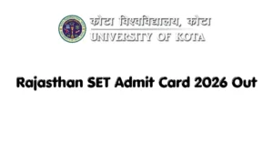Rajasthan SET Admit Card 2026 Out, Download Hall Ticket PDF @recruitment.rajasthan.gov.in