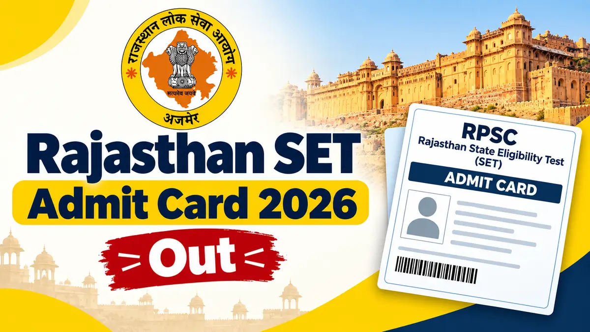 Rajasthan SET Admit Card 2026