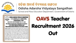 OAVS Teacher Recruitment 2026 Out, 815 Vacancies, Download Short Notice PDF