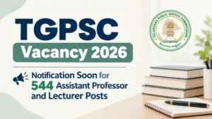 TGPSC Vacancy 2026: Notification Soon for 544 Assistant Professor and Lecturer Posts