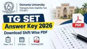 TG SET Answer Key 2026