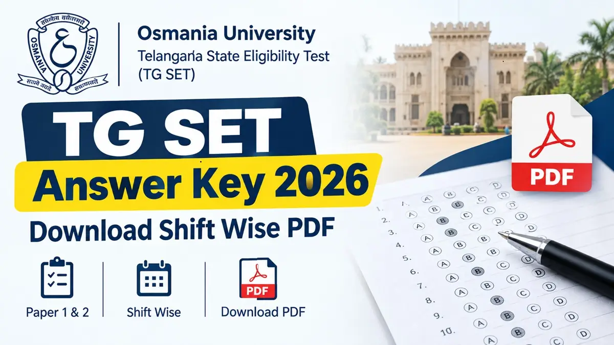 TG SET Answer Key 2026