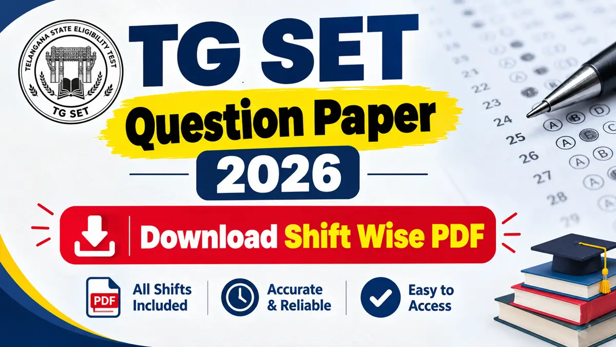 TG SET Question Paper 2026