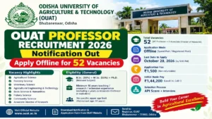 OUAT Professor Recruitment 2026