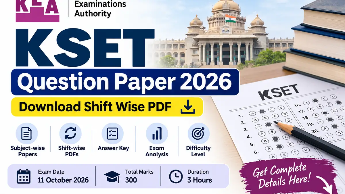 KSET Question Paper 2026